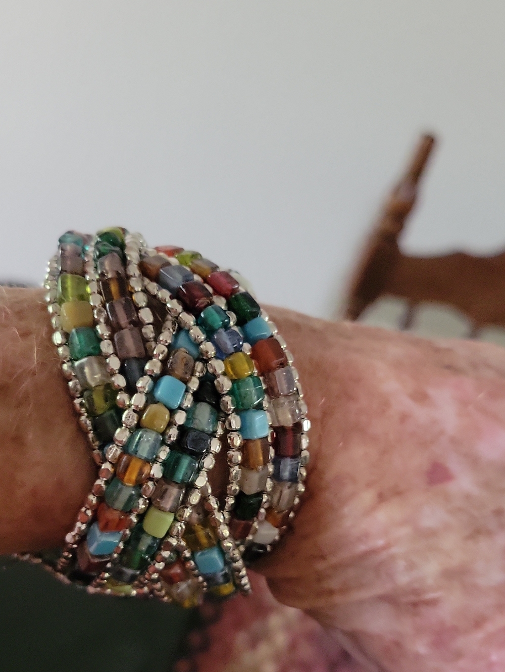 Multicolor Beaded Wrap Bracelet - Women's Fashion Jewelry